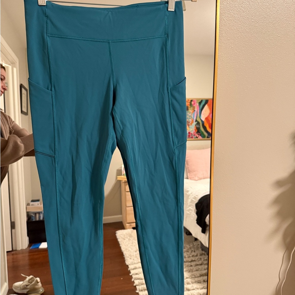 Lululemon Athletica Blue High-Rise Leggings